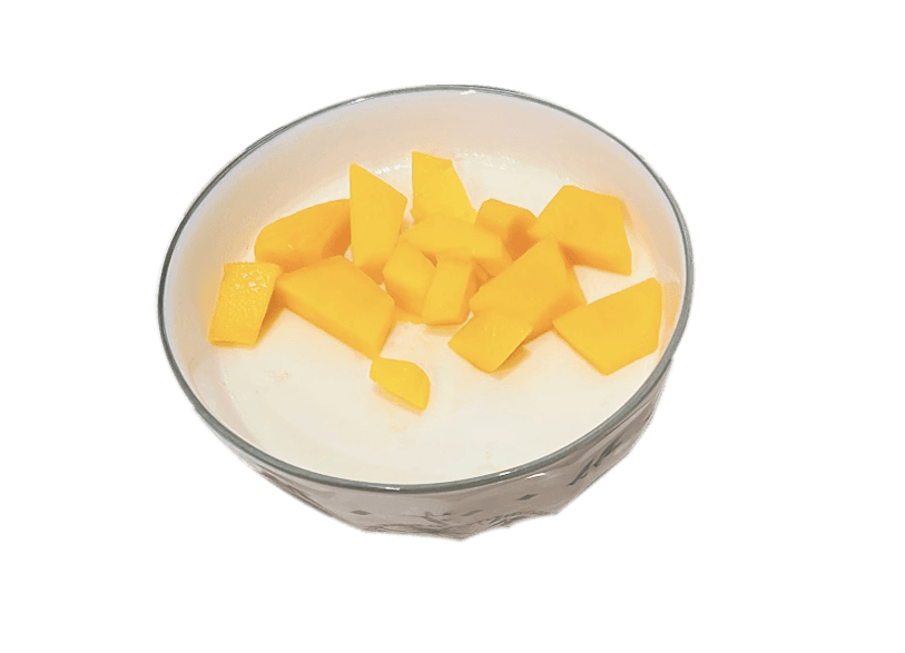 Mango Steamed Milk Pudding