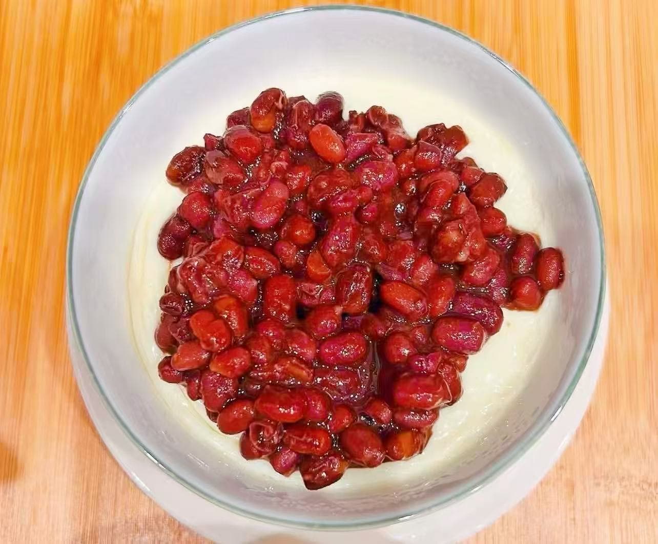 Red Bean Steamed Milk Pudding