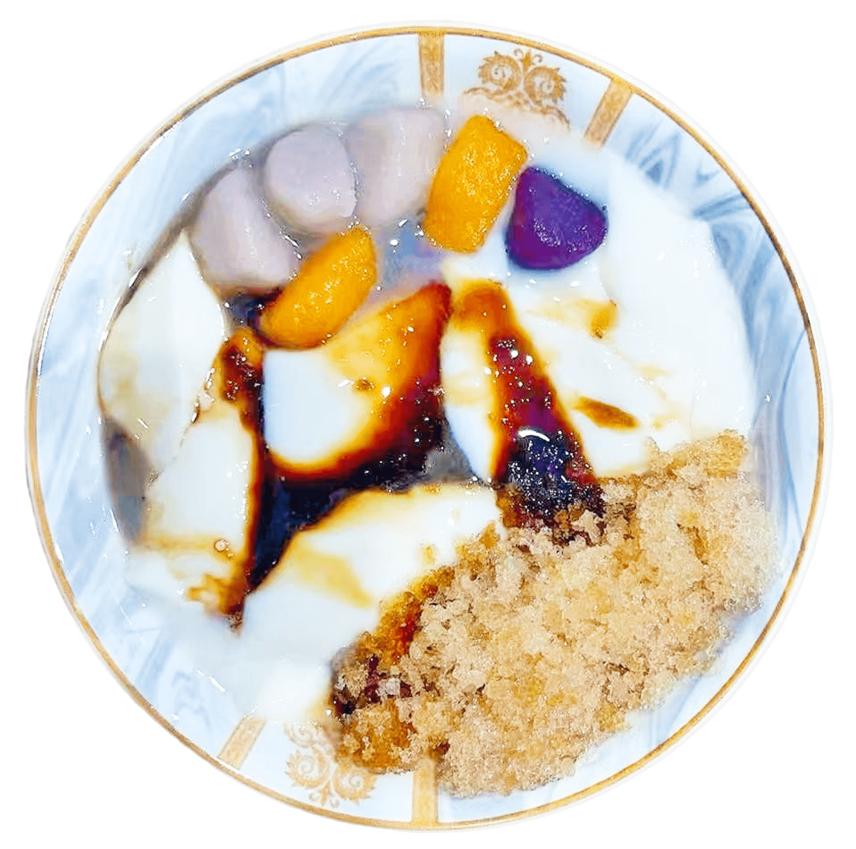 Taro Balls Brown Sugar lce Tofu Pudding